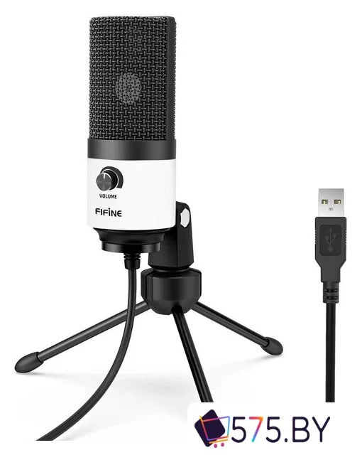 Проводной микрофон FIFINE K669 (белый) в магазине 575.by