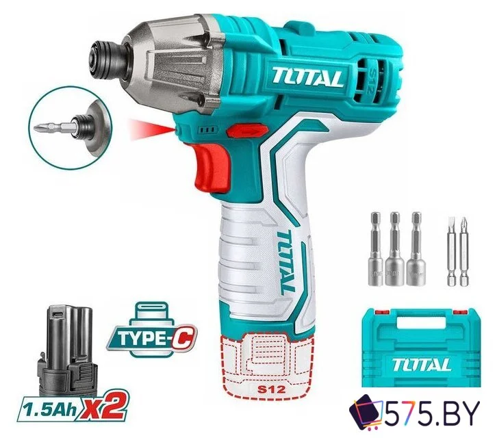 Винтоверт Total TIRLI12015 (с 2-мя АКБ, кейс) в магазине 575.by