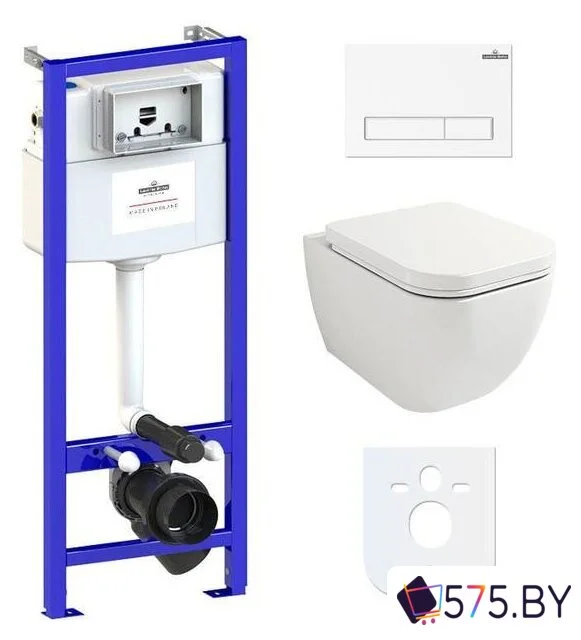 Унитаз подвесной Lavinia Boho Relfix One Compacto 6 в 1 77040061 (белый пластик) в магазине 575.by
