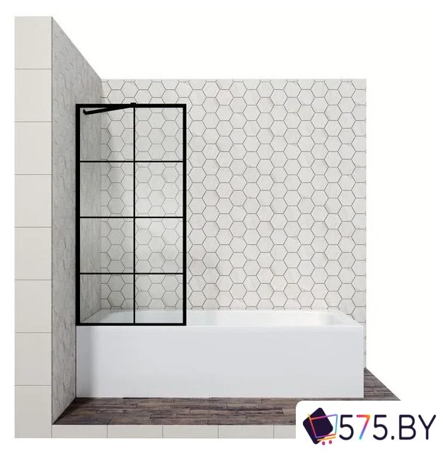 Стеклянная шторка для ванны Ambassador Bath Screens 16041208 70 в магазине 575.by
