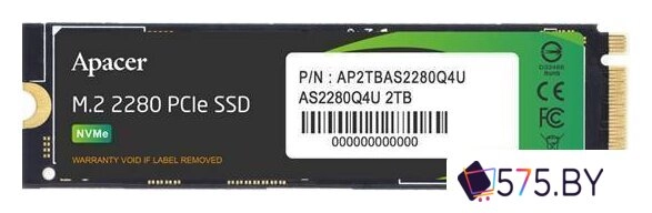 SSD Apacer AS2280Q4U M.2 PCIe Gen4 x4 2TB AP2TBAS2280Q4U-1 в магазине 575.by