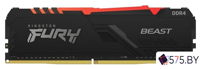 Оперативная память Kingston FURY Beast RGB 2x16ГБ DDR4 3600МГц KF436C18BB2AK2/32 в магазине 575.by