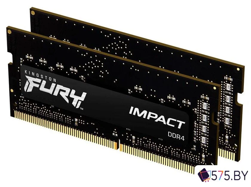 Оперативная память Kingston FURY Impact 2x8GB DDR4 SODIMM PC4-25600 KF432S20IBK2/16 в магазине 575.by