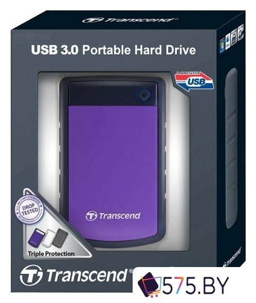 Внешний накопитель Transcend StoreJet 25H3P 1TB (TS1TSJ25H3P) в магазине 575.by
