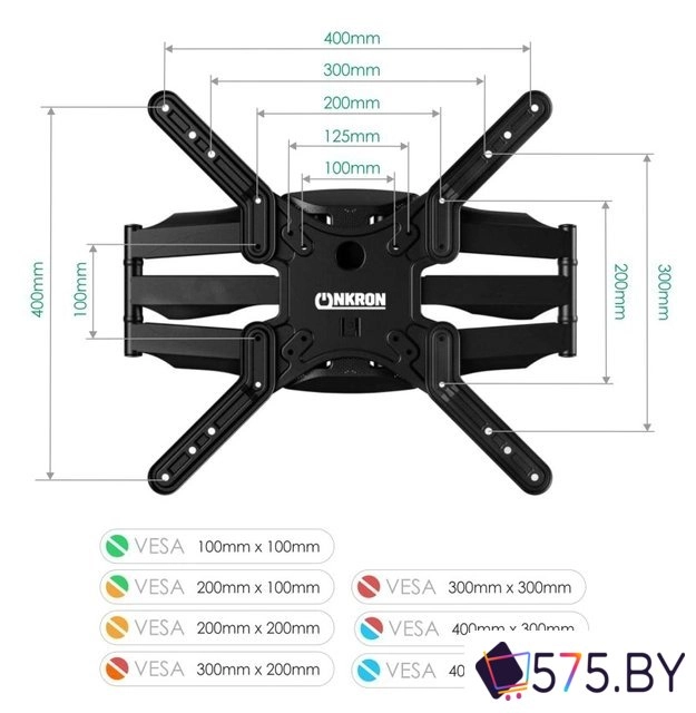 Кронштейн для телевизора Onkron M5 (черный) в магазине 575.by