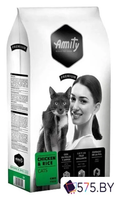 Сухой корм для кошек Amity Premium Chicken & Rice (с курицей и рисом) 10 кг в магазине 575.by