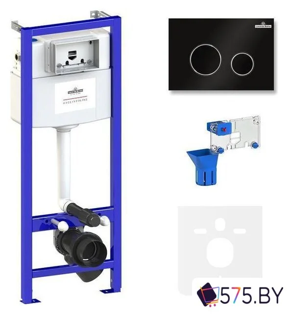 Инсталляция для унитаза Lavinia Boho Relfix 5 в 1 77010037 (черный пластик) в магазине 575.by