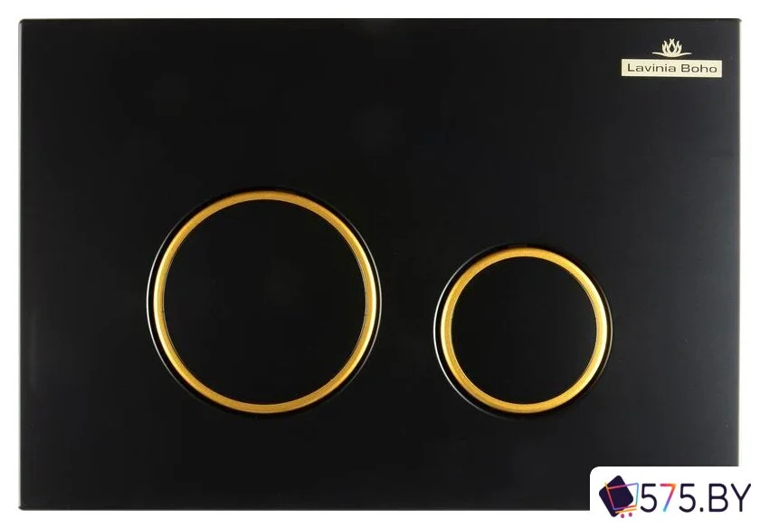 Панель смыва Lavinia Boho Relfix 38050803 (матовый черный/золотой глянец) в магазине 575.by