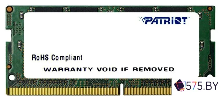 Оперативная память Patriot 8GB DDR4 SODIMM PS4-17000 [PSD48G213381S] в магазине 575.by
