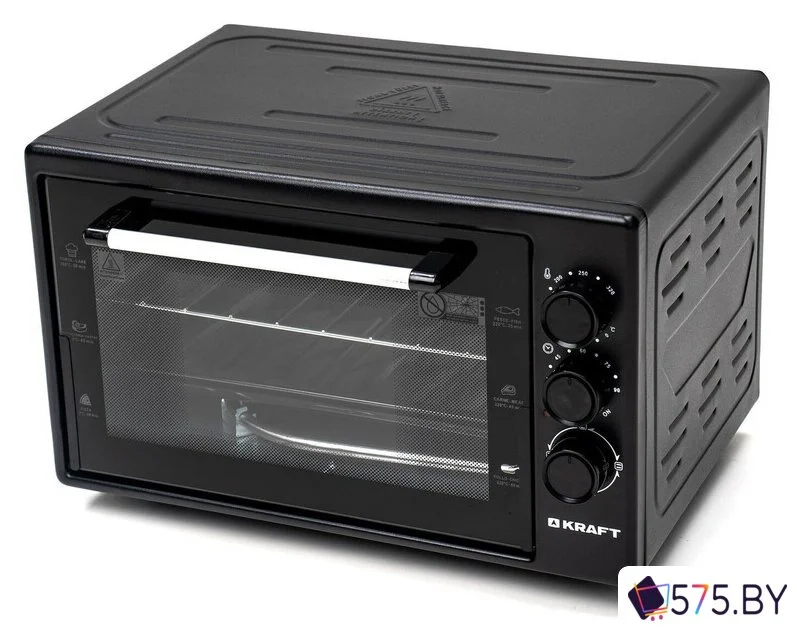 Мини-печь Kraft KF-MO3800BL (черный) в магазине 575.by