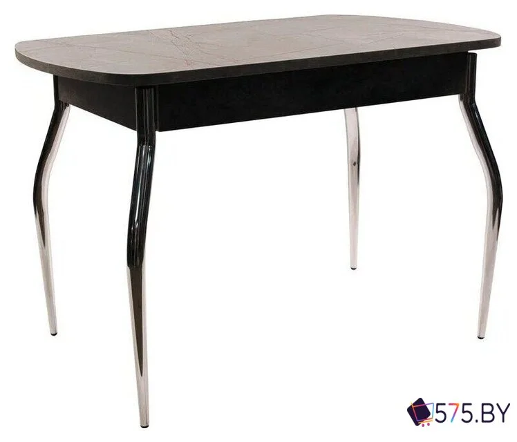 Кухонный стол ВВР Пластиковый 110x70 (каспий серый/изогнутое) в магазине 575.by