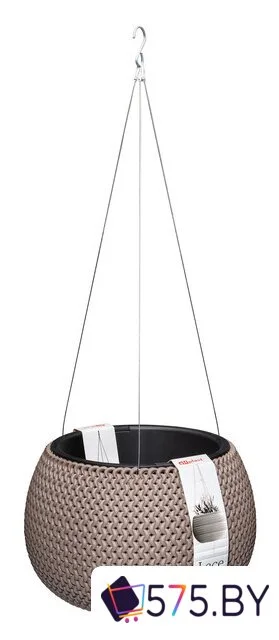 Кашпо Эльфпласт Lace EP575 3.9 л (серо-коричневый) в магазине 575.by