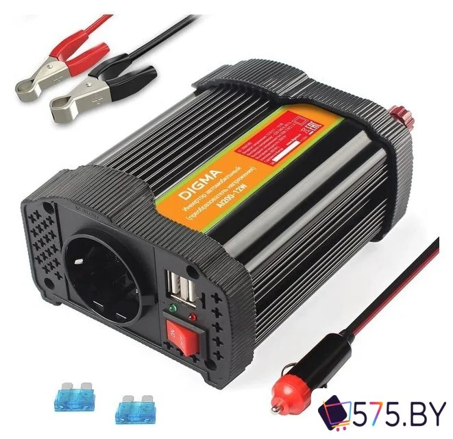 Автомобильный инвертор Digma AI200-12W в магазине 575.by