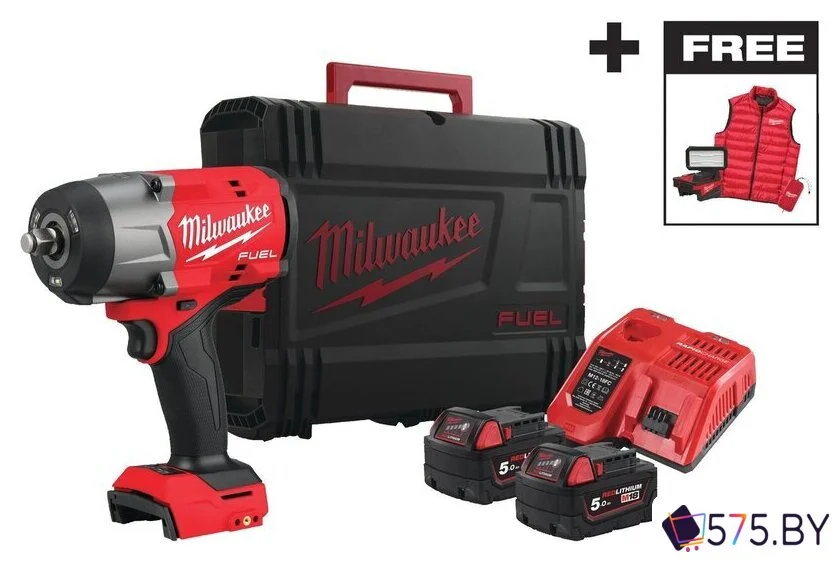 Гайковерт Milwaukee M18 FHIWF2F12MC-502X 4933499452 (с 2-мя АКБ, кейс) в магазине 575.by