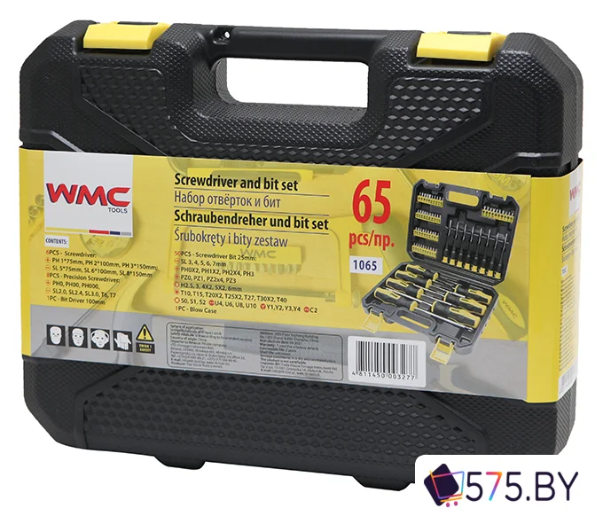Набор отверток WMC Tools 1065 (65 предметов) в магазине 575.by