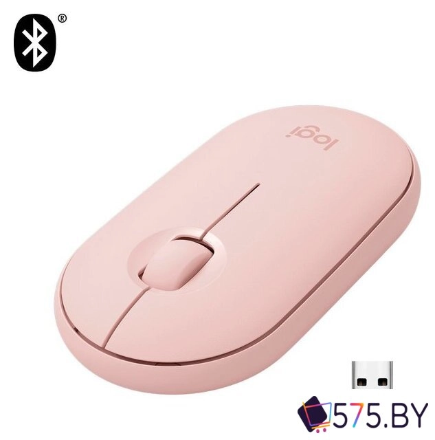 Мышь Logitech M350 Pebble (розовый) в магазине 575.by