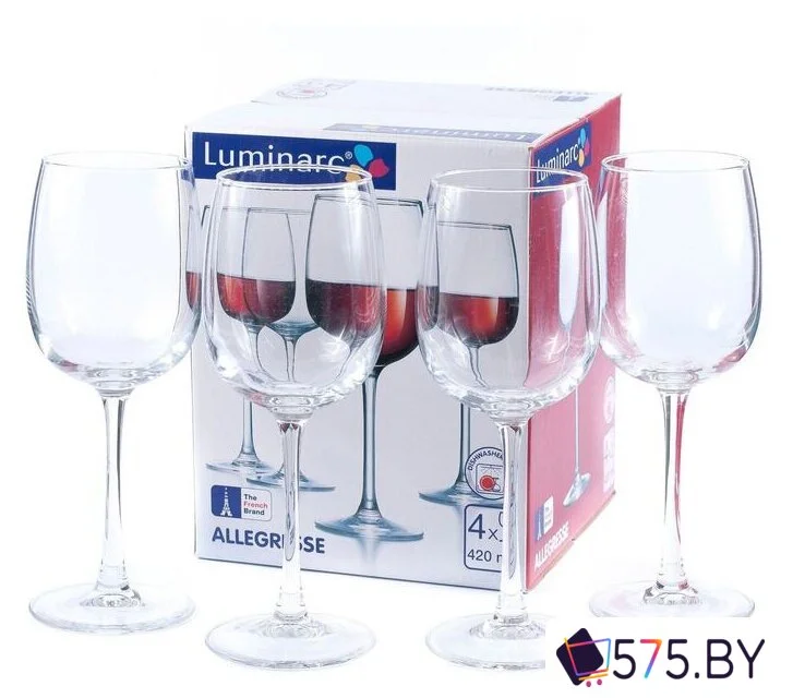 Набор бокалов для вина Luminarc Allegresse J8166 в магазине 575.by