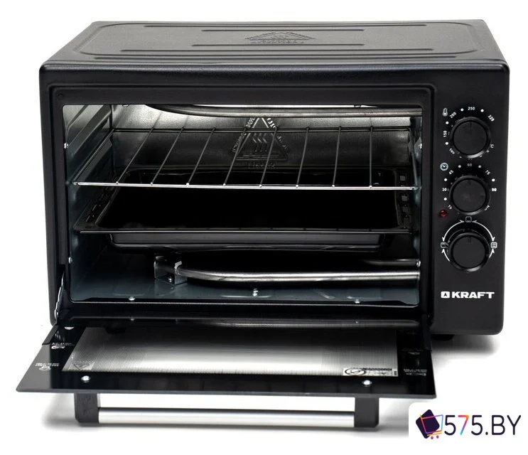 Мини-печь Kraft KF-MO3800BL (черный) в магазине 575.by