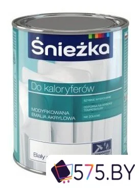 Эмаль Sniezka Для радиаторов 0.75 л (белый) в магазине 575.by