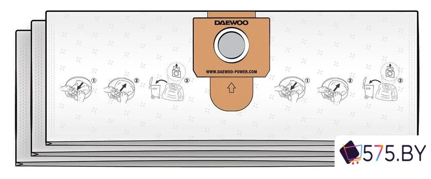 Фильтр-мешок Daewoo Power DAVC 20TBH (3 шт) в магазине 575.by