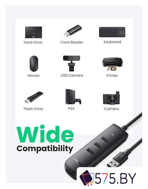 USB-хаб Ugreen CM416 80657 в магазине 575.by