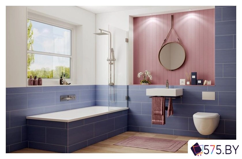 Стеклянная шторка для ванны Ambassador Bath Screens 16041101 70 в магазине 575.by