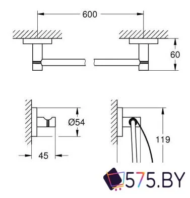 Набор для туалета Grohe Grohe 40775001 в магазине 575.by