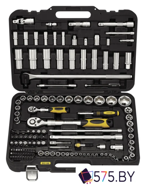 Универсальный набор инструментов Berger BG135-1214 (135 предметов) в магазине 575.by