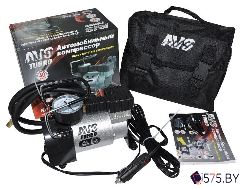 Автомобильный компрессор AVS Turbo KA 580 в магазине 575.by