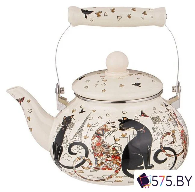 Чайник без свистка Agness Парижские коты 934-391 в магазине 575.by