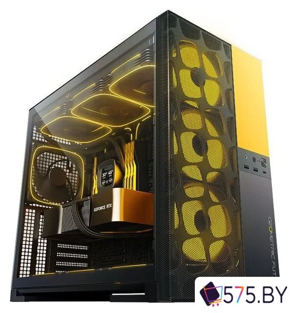 Корпус Geometric Future Model 5 Vent (черный/желтый) в магазине 575.by