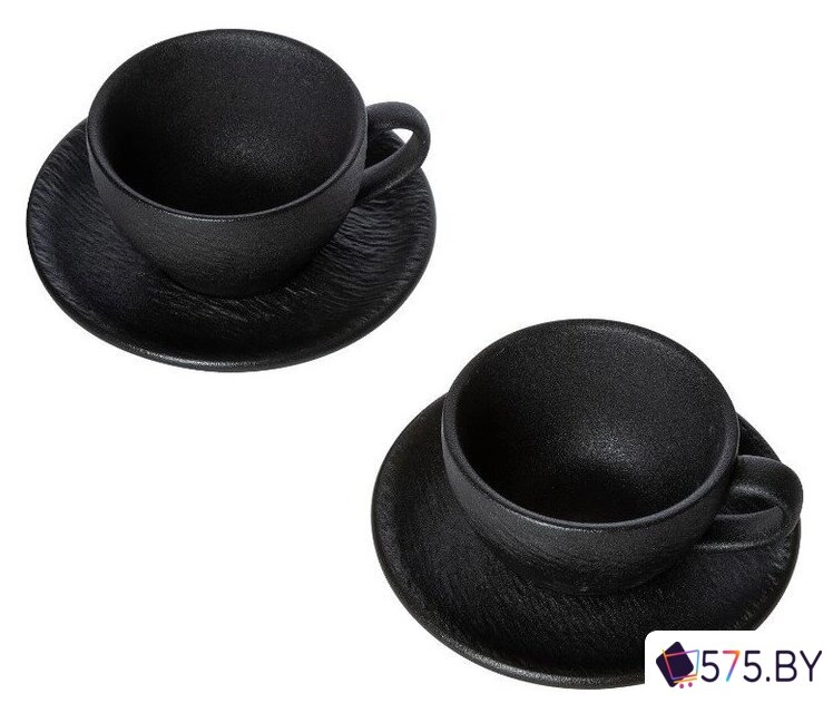 Чашка Corone Grafica XSY295/XSY296 фк6923 (черный) в магазине 575.by