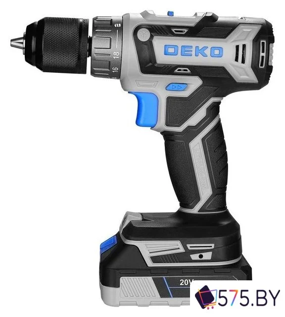 Дрель-шуруповерт Deko DKCD20V One Set63 083-1038 (с 2-мя АКБ, кейс) в магазине 575.by