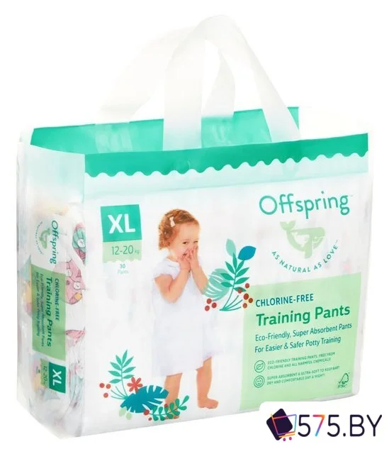 Трусики-подгузники Offspring XL 12-20кг Совы (30 шт) в магазине 575.by