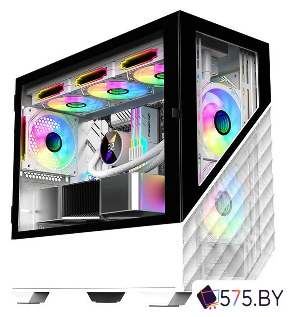 Корпус 1stPlayer DK D7 D7-WH-3F1-W в магазине 575.by