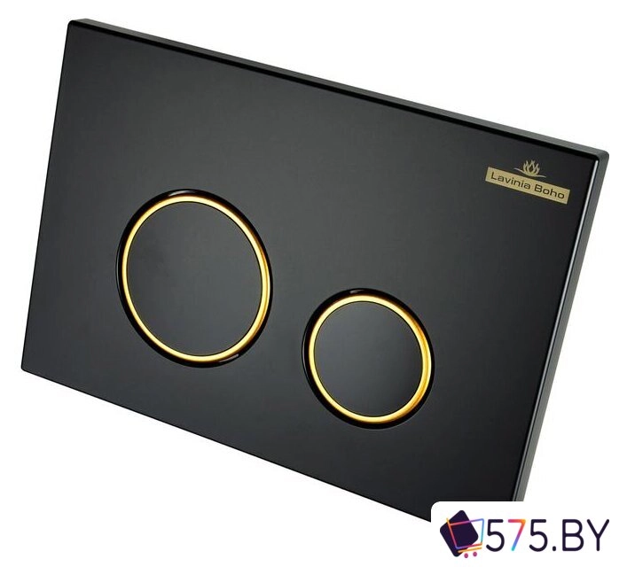 Панель смыва Lavinia Boho Relfix 38050803 (матовый черный/золотой глянец) в магазине 575.by