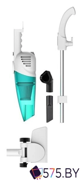 Пылесос Deerma DX118C (международная версия, белый/бирюзовый) в магазине 575.by