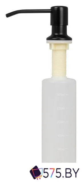 Кухонная мойка Basic CL DS Decor 60x50 (черный, коландер, дозатор) в магазине 575.by