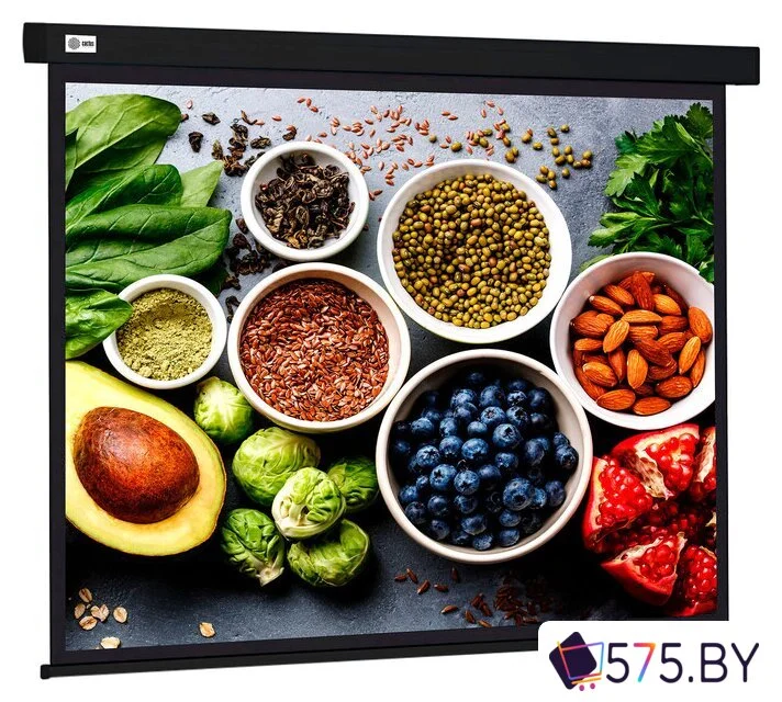 Проекционный экран CACTUS Wallscreen 187x332 CS-PSW-187X332-BK в магазине 575.by