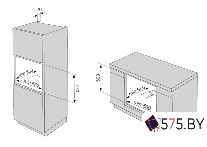 Электрический духовой шкаф MAUNFELD EOEC.586B2 в магазине 575.by
