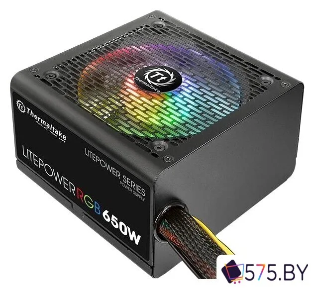 Блок питания Thermaltake Litepower RGB 650W LTP-650AL2NK в магазине 575.by