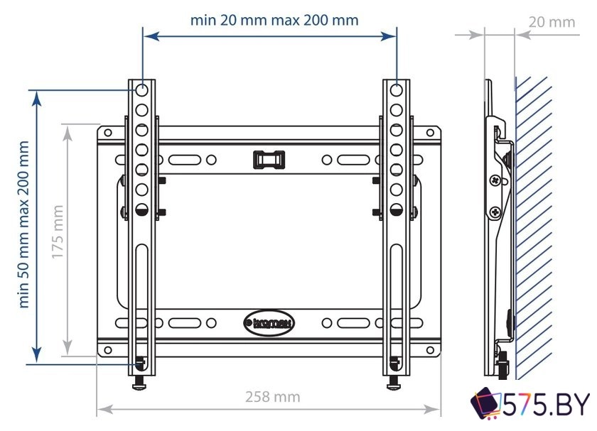 Кронштейн для телевизора Kromax IDEAL-6W в магазине 575.by