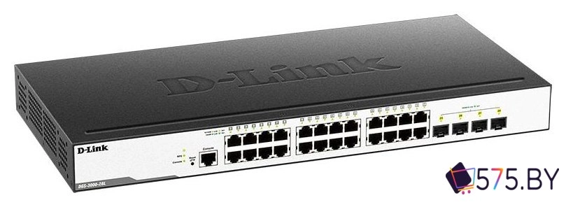 Управляемый коммутатор 2-го уровня D-Link DGS-3000-28L/B1A в магазине 575.by