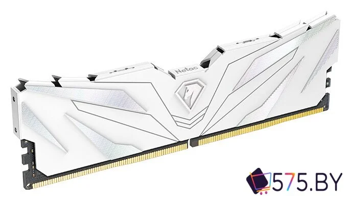 Оперативная память Netac Shadow II White 16ГБ DDR5 4800 МГц NTSWD5P48SP-16W в магазине 575.by