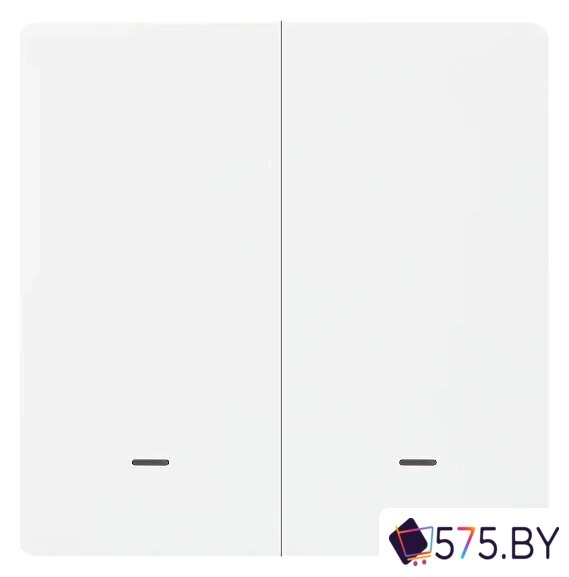 Выключатель Hommyn zigbee 2 клавиши SWZBNN02W (без нейтрали) в магазине 575.by
