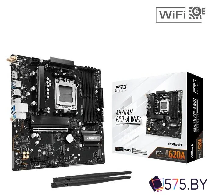 Материнская плата ASRock A620AM Pro-A WiFi в магазине 575.by