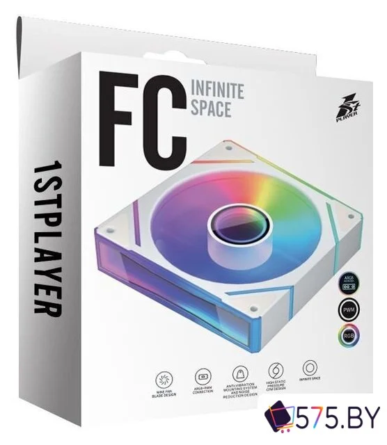 Вентилятор для корпуса 1stPlayer FC(AP) (белый) в магазине 575.by