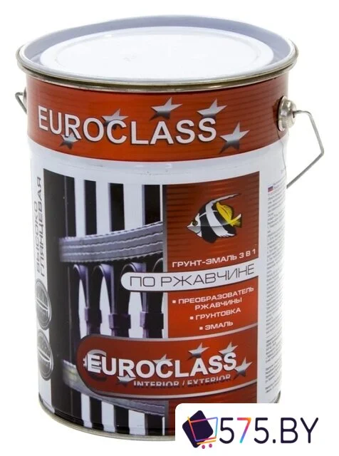 Эмаль Euroclass грунт-эмаль по ржавчине (черный, 6 кг) в магазине 575.by