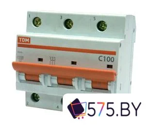 Выключатель автоматический TDM Electric ВА 47-100 3Р 100А (C) 10кА SQ0207-0077