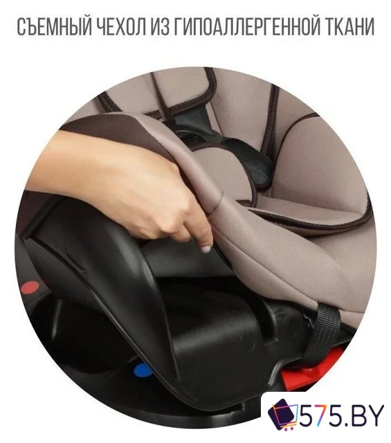 Детское автокресло Zlatek Галеон Lux KRES4007 (светло-коричневый) в магазине 575.by